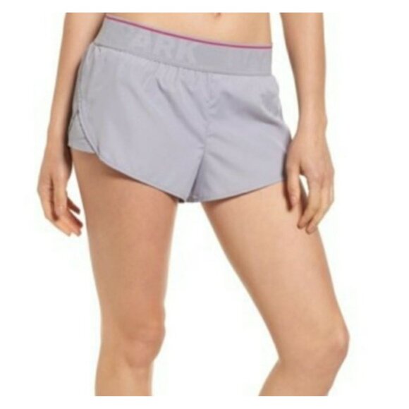 Ivy Park by Beyonce Size Small Grey Pink Athletic Workout Running Shorts - Picture 1 of 9